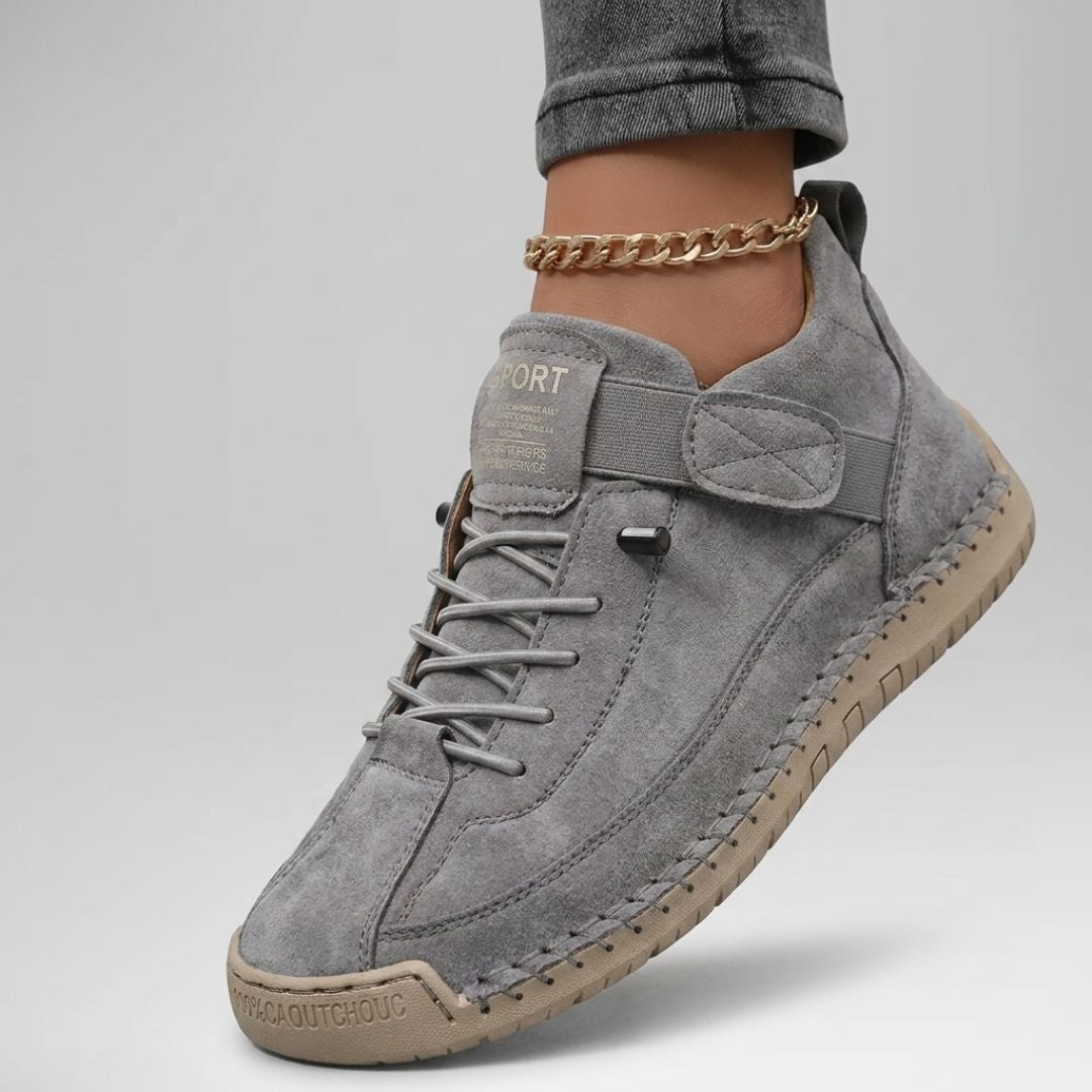 Sneakersy damskie komfortowe – skóra ekologiczna, wsuwane