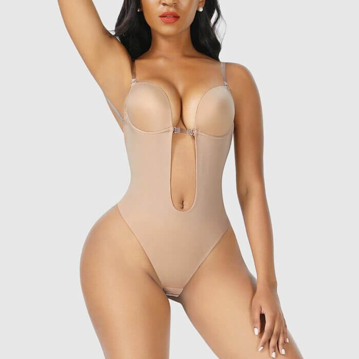 Body modelujące damskie z odkrytymi plecami – wyszczuplające
