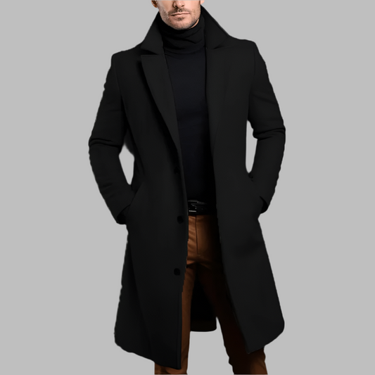 Płaszcz męski długi – elegancki, ciepły