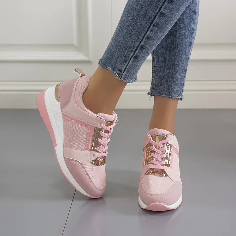 Damskie sneakersy ortopedyczne – różowe