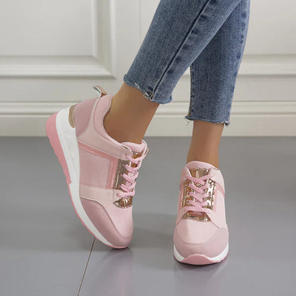 Damskie sneakersy ortopedyczne – różowe