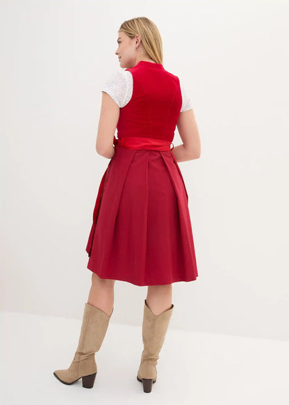 Aksamitny gorset dirndl – detal