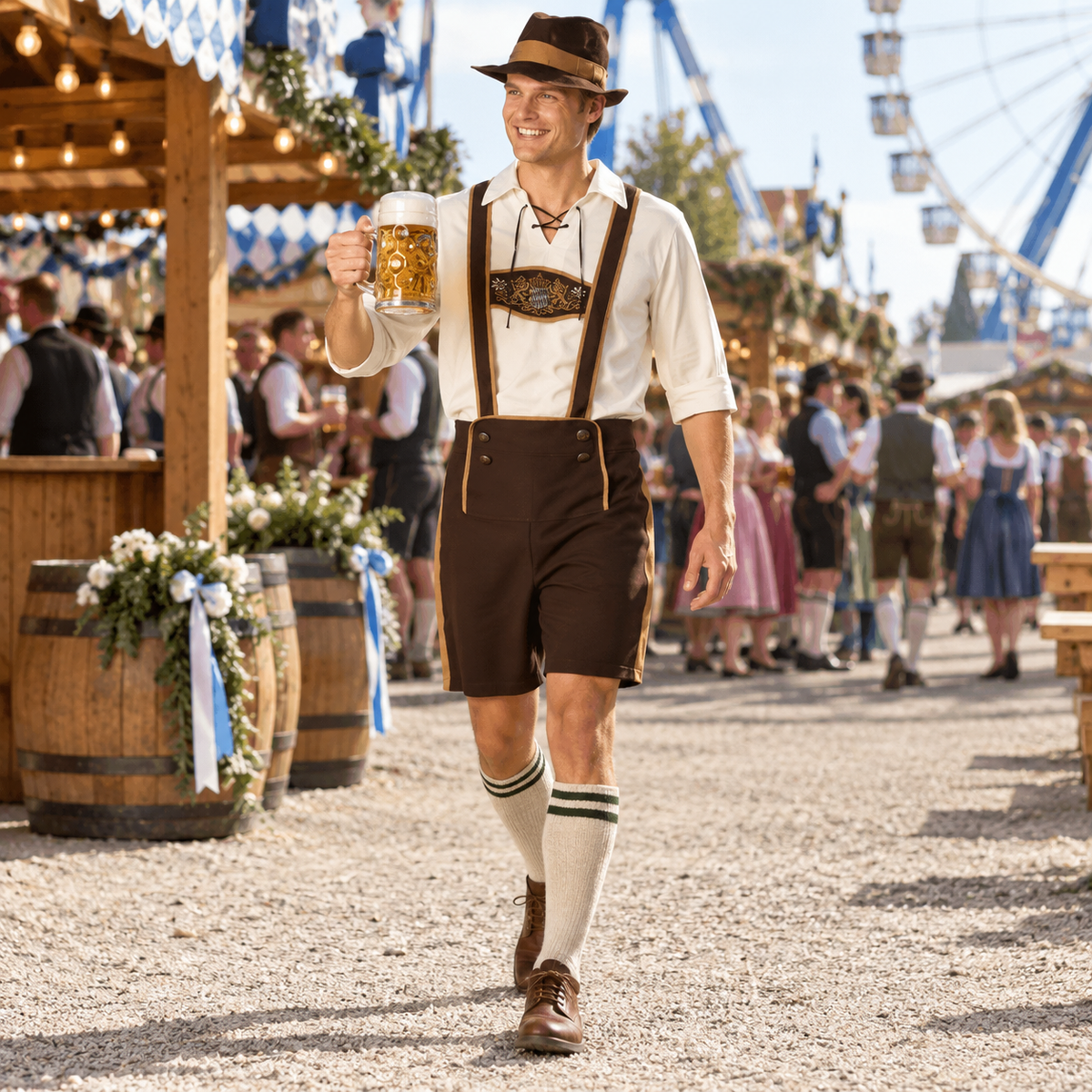Bawarski komplet na Oktoberfest – kapelusz
