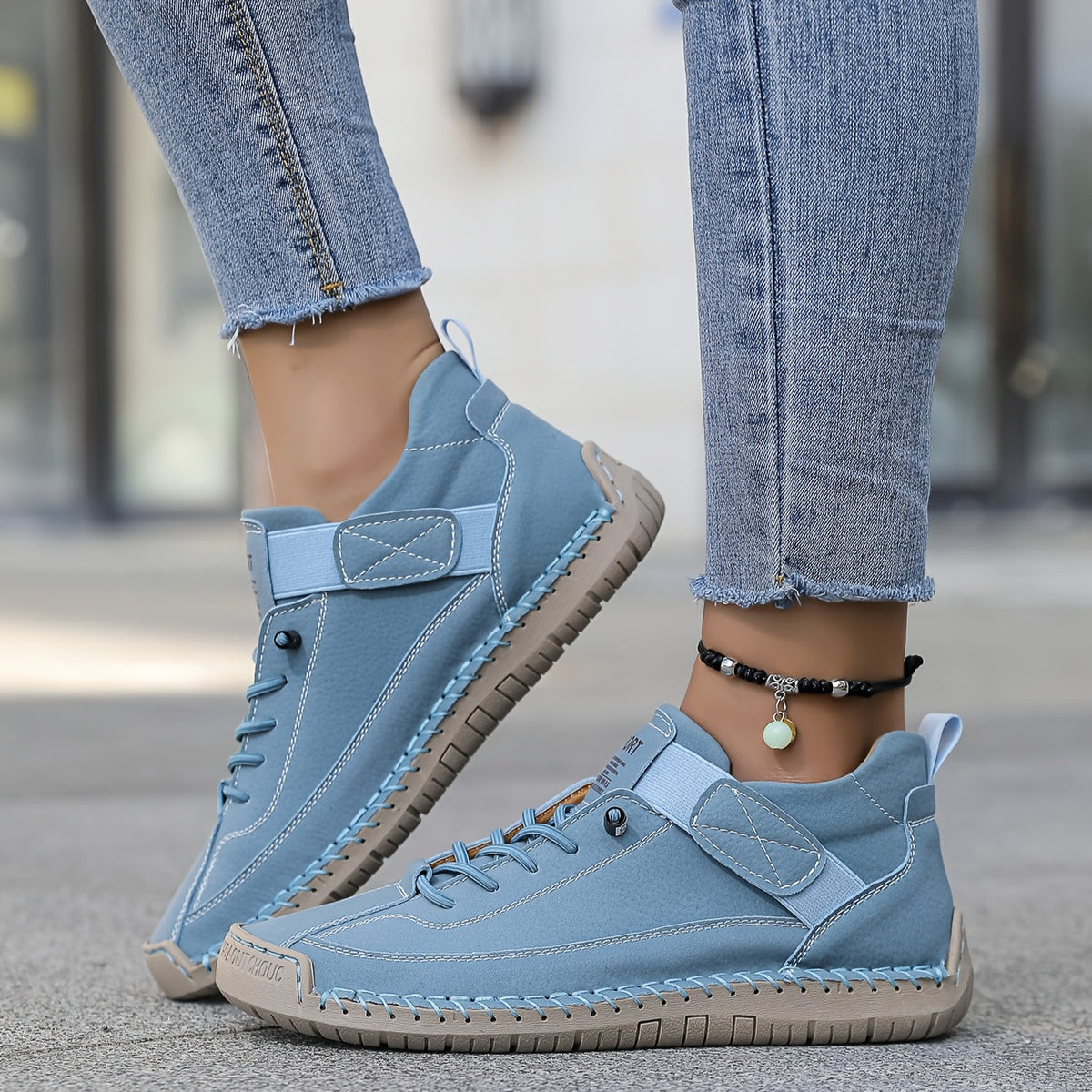 Wygodne sneakersy ortopedyczne damskie – wsuwane, na rzep