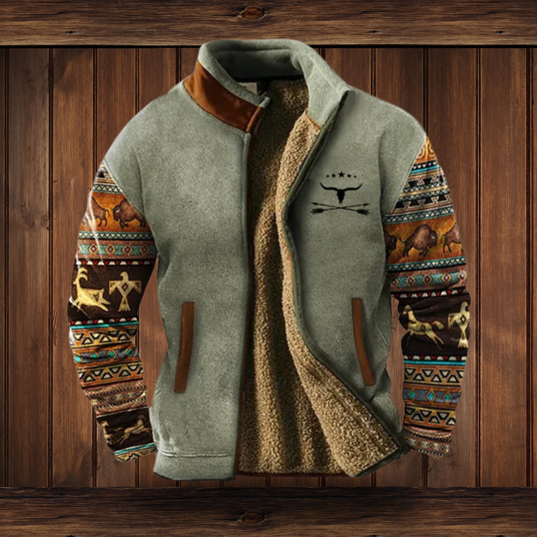 Męska kurtka casual – brązowa