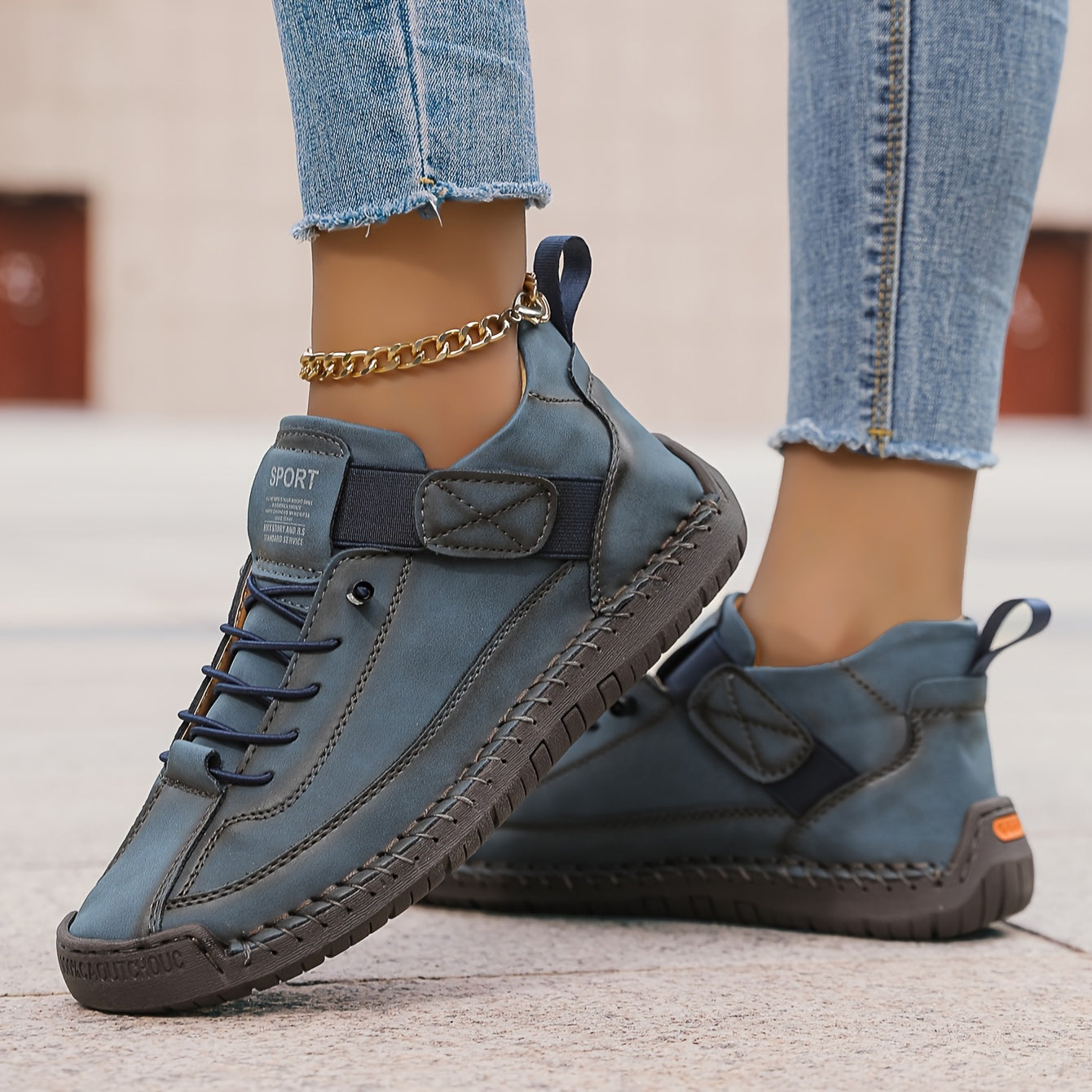Wygodne sneakersy ortopedyczne damskie – wsuwane, na rzep