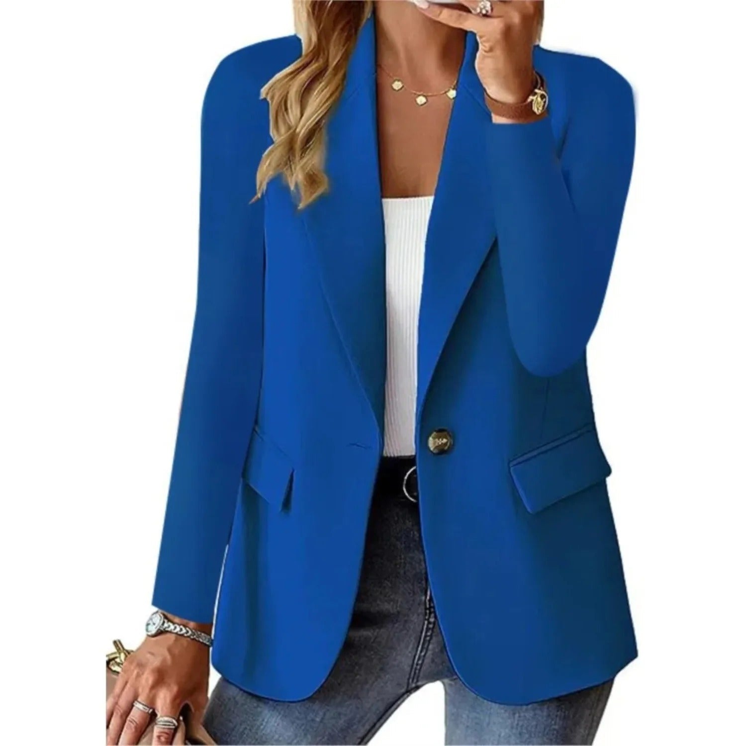 Marynarka damska z otwartym przodem – luźny blazer