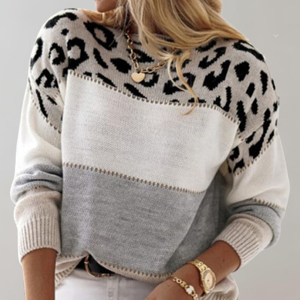 Damski sweter w panterkę – stylizacja codzienna