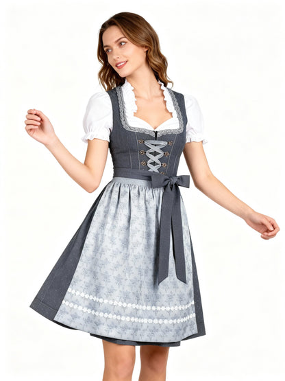 Sukienka dirndl damska – widok z tyłu