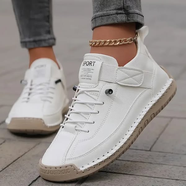 Sneakersy damskie – sznurowane, profil