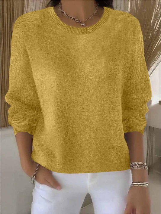 Damski dzianinowy sweter z wiskozy – elegancki, miękki