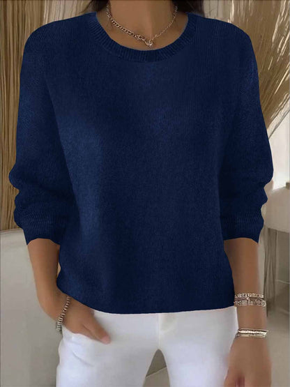 Dzianinowy sweter – stylizacja do biura