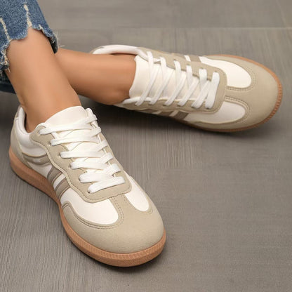 Zamszowe sneakersy ortopedyczne damskie – szeroka stopa, wygodne