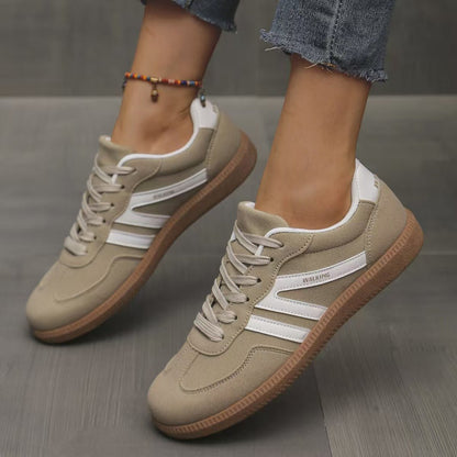Zamszowe sneakersy ortopedyczne damskie – szeroka stopa, wygodne