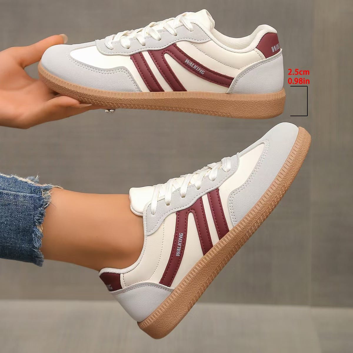 Zamszowe sneakersy ortopedyczne damskie – szeroka stopa, wygodne