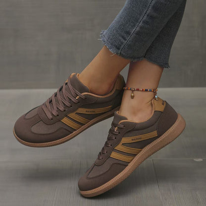Zamszowe sneakersy ortopedyczne damskie – szeroka stopa, wygodne