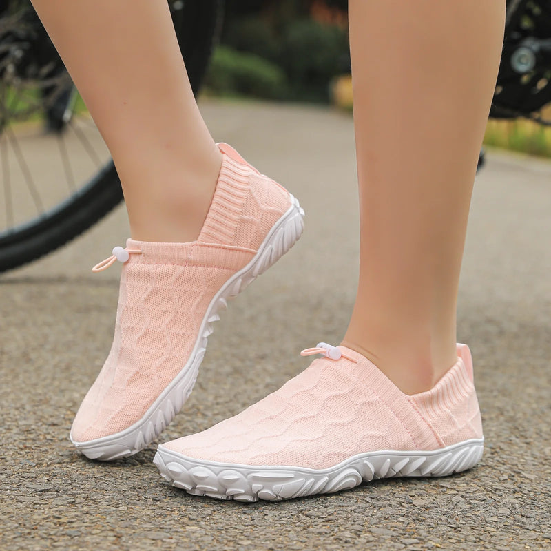 Buty barefoot damskie – lekkie, szeroka stopa, wsuwane