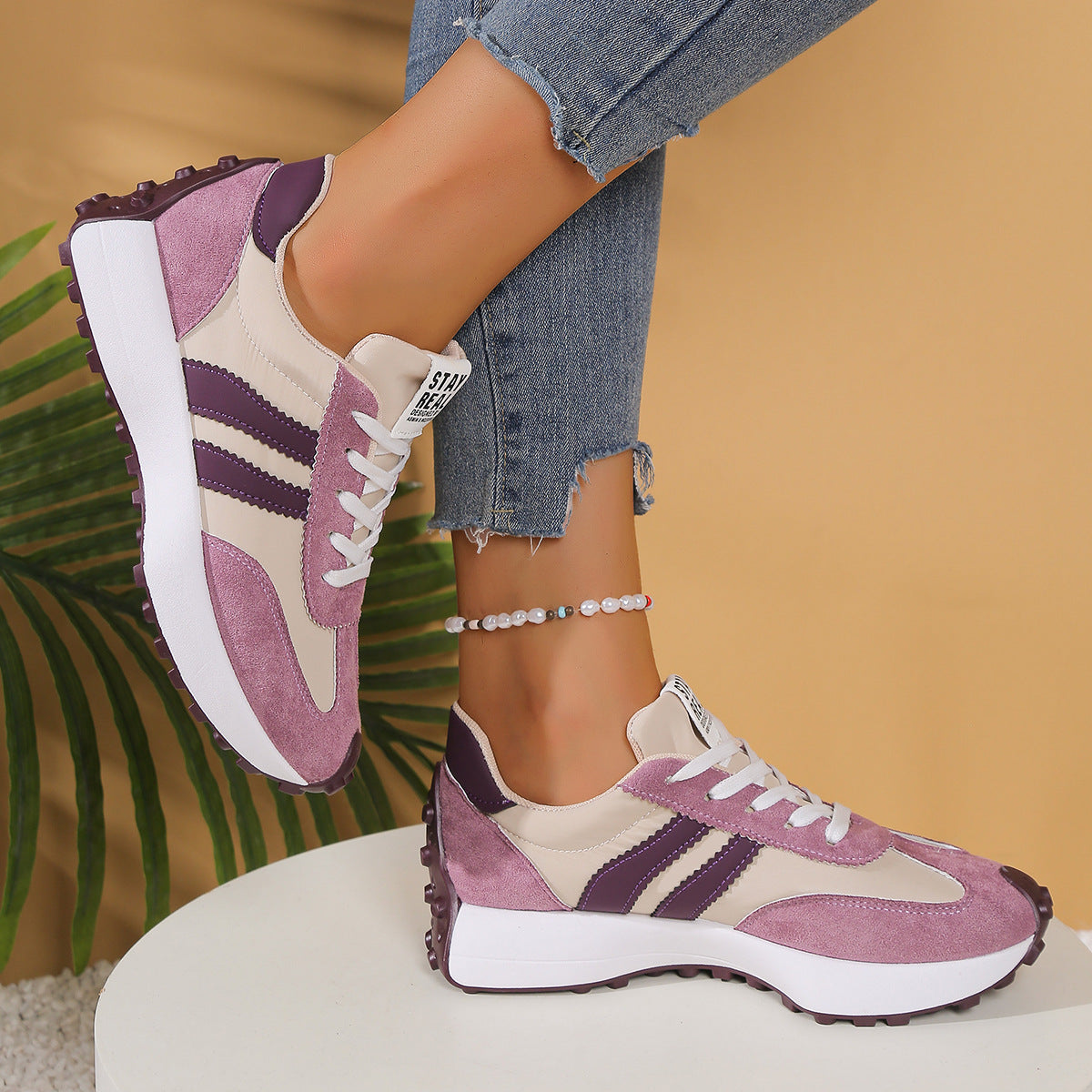 Lekkie sneakersy ortopedyczne damskie – wygodne, z amortyzacją