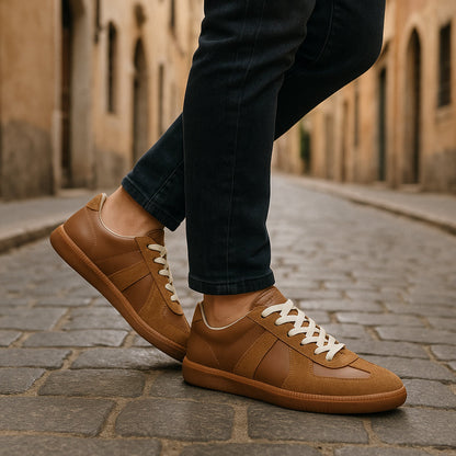 Sneakersy męskie – brązowe