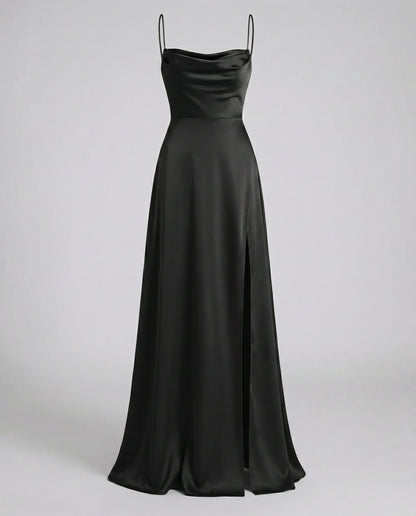 Sukienka maxi damska – ruch tkaniny