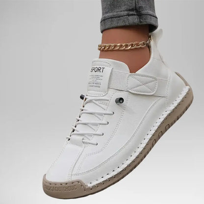 Sneakersy damskie komfortowe – skóra ekologiczna, wsuwane