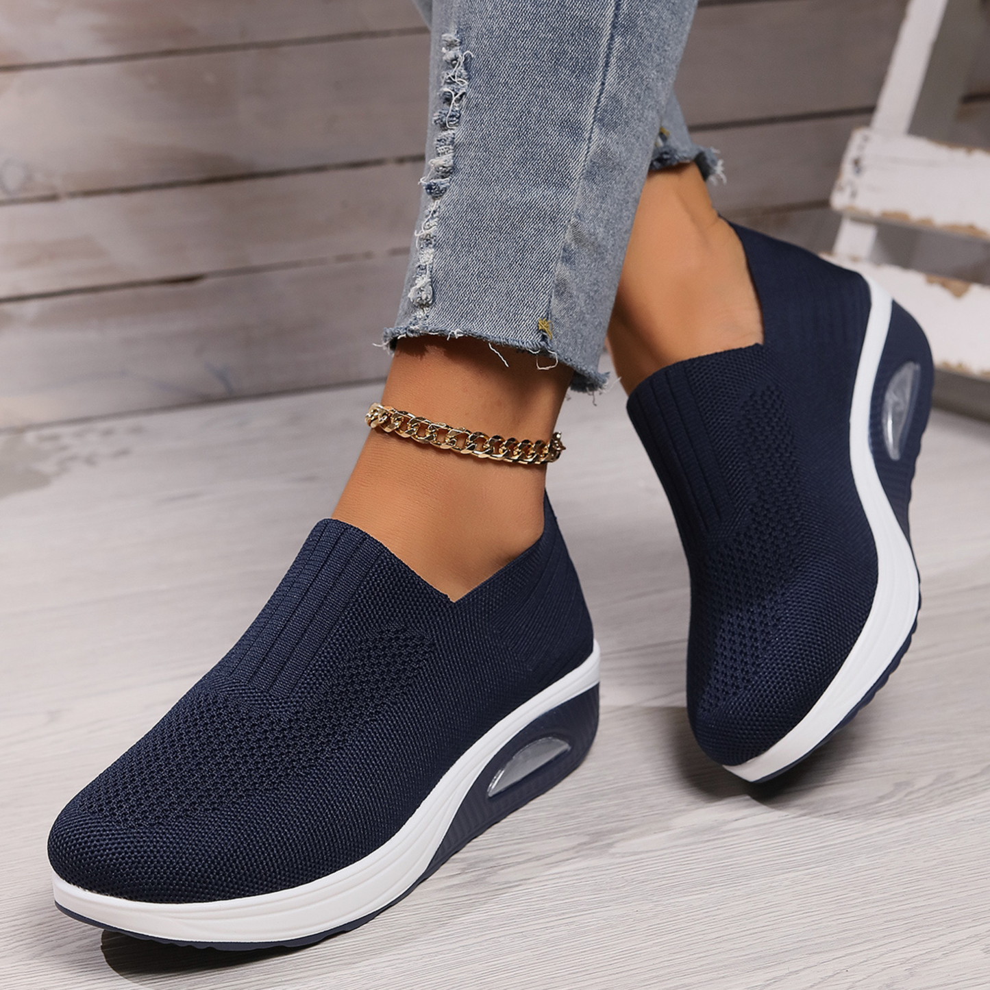 Buty damskie wsuwane – odciążająca wkładka