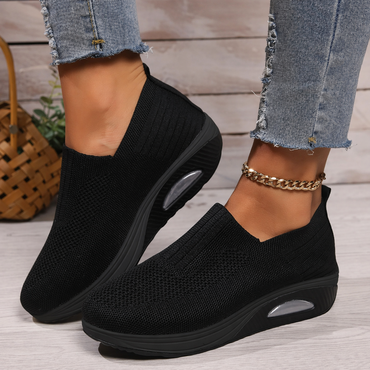 Buty damskie ortopedyczne wsuwane – amortyzująca podeszwa