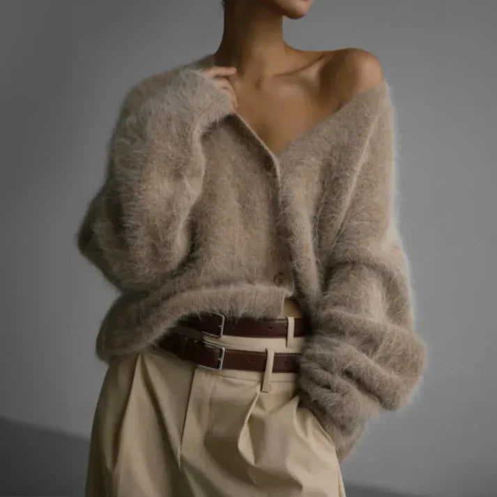 Kardigan damski oversize – tył