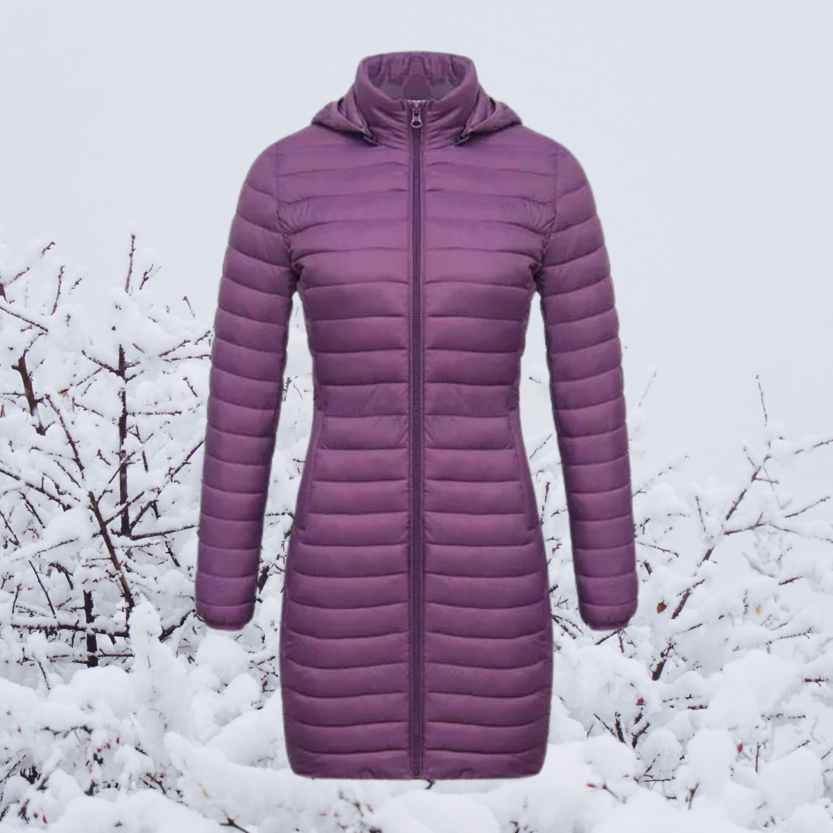 Parka damska – wersja różowa
