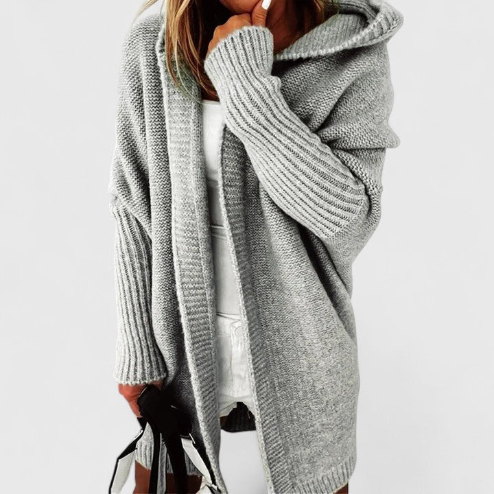 Kardigan oversize – wersja pomarańczowa