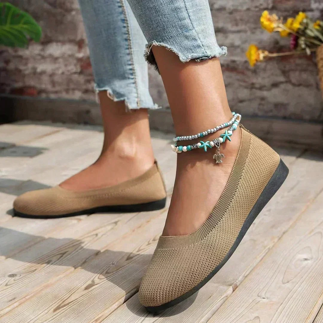 Ortopedyczne buty wsuwane damskie – wygodne, z podparciem łuku