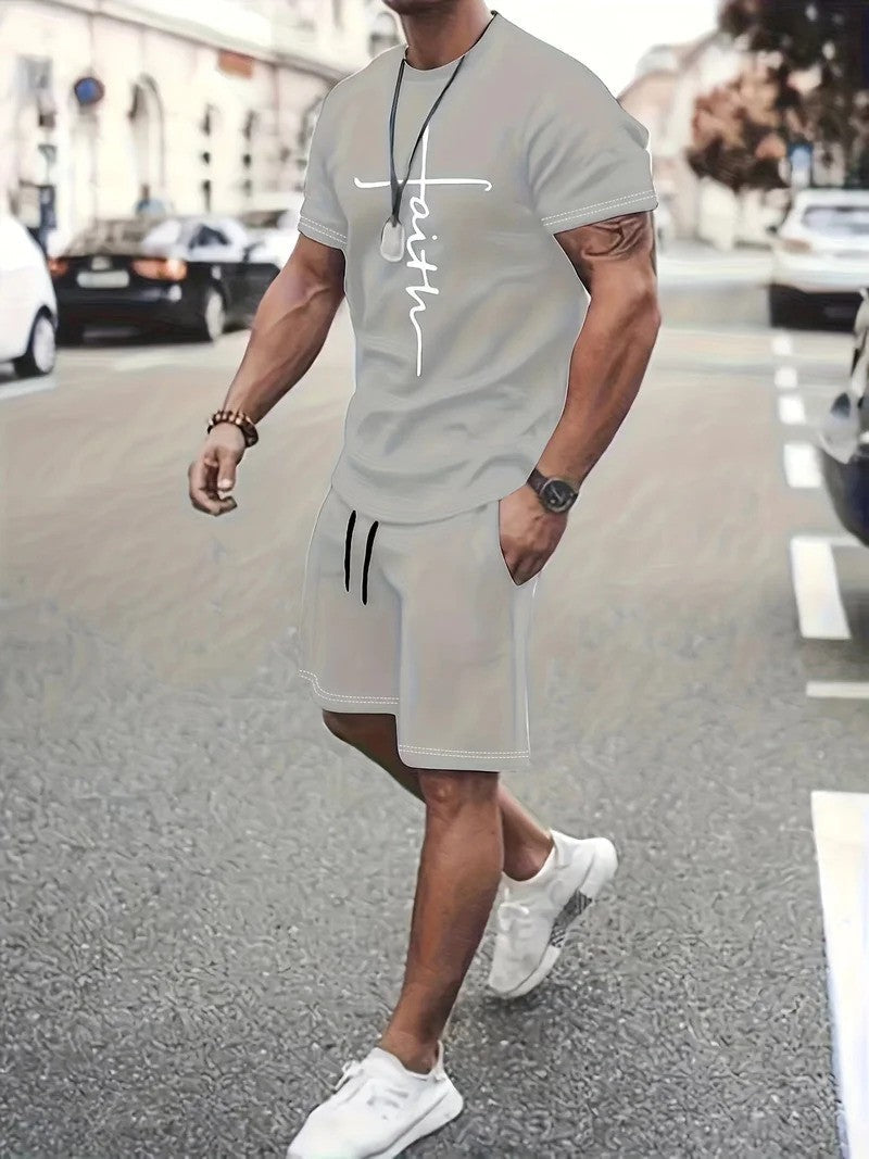 Komplet męski letni – lekki T-shirt