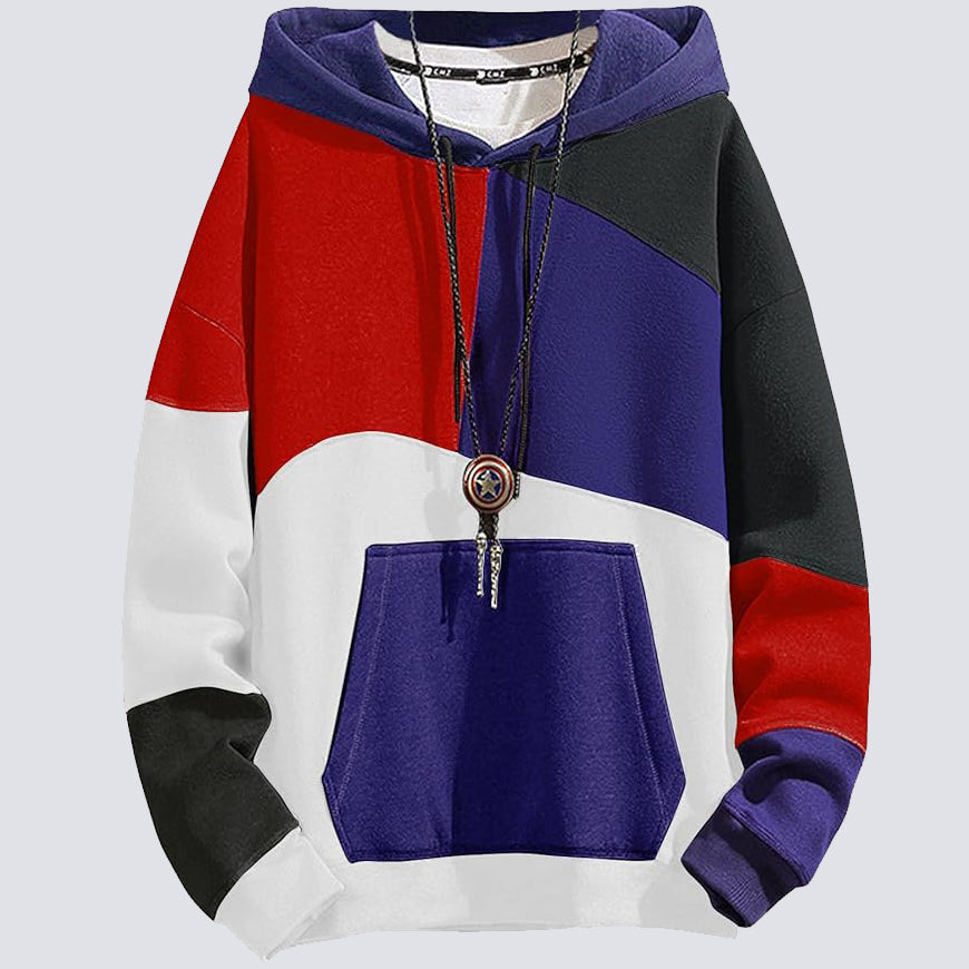 Bluza męska z kapturem – wzorzysta