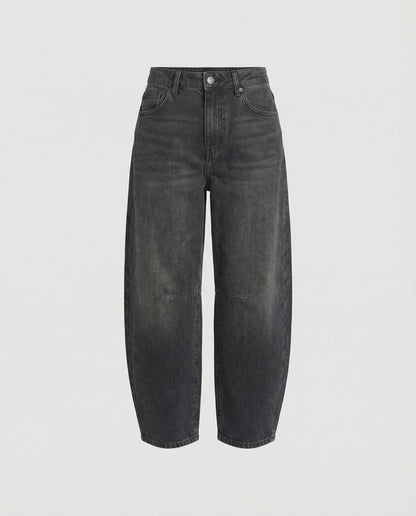Jeansy damskie barrel – klasyczny denim
