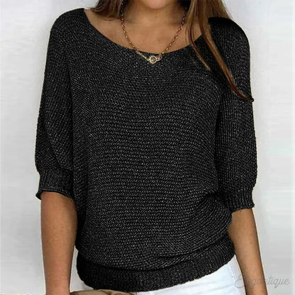 Sweter dzianinowy – detal splotu