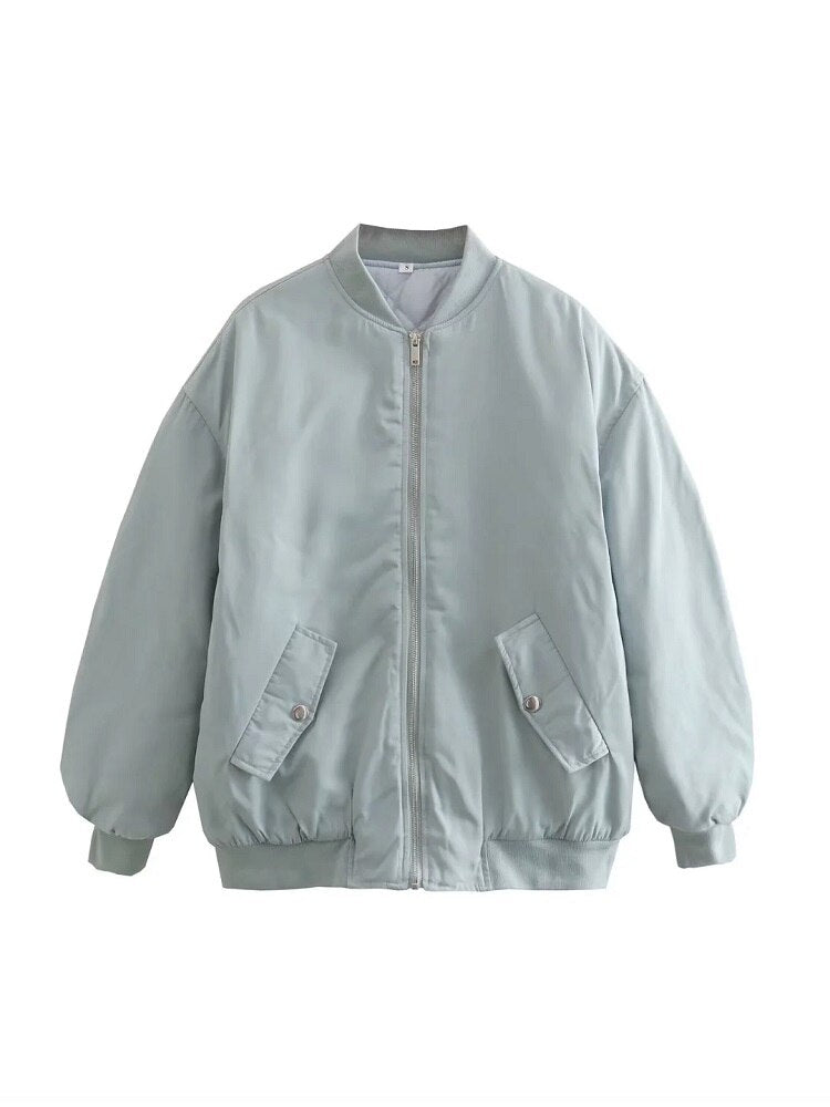 Kurtka bomber oversize – stylizacja jesienna