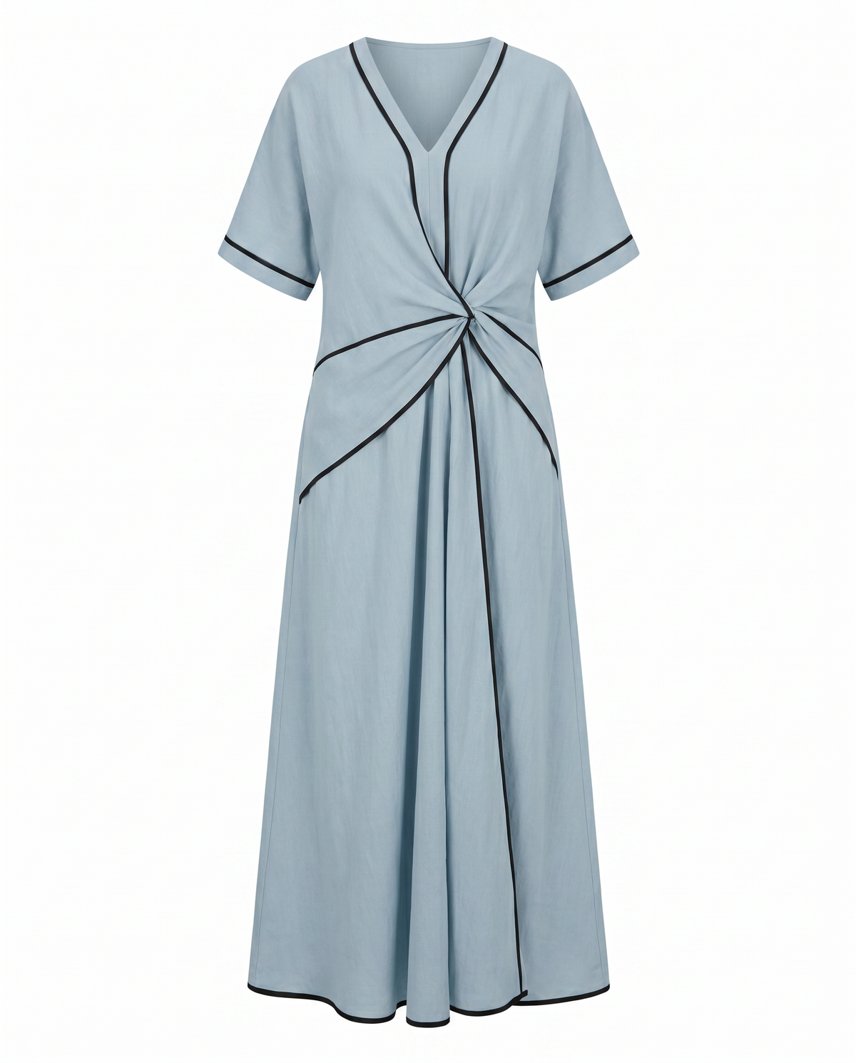 Sukienka maxi damska – niebieska