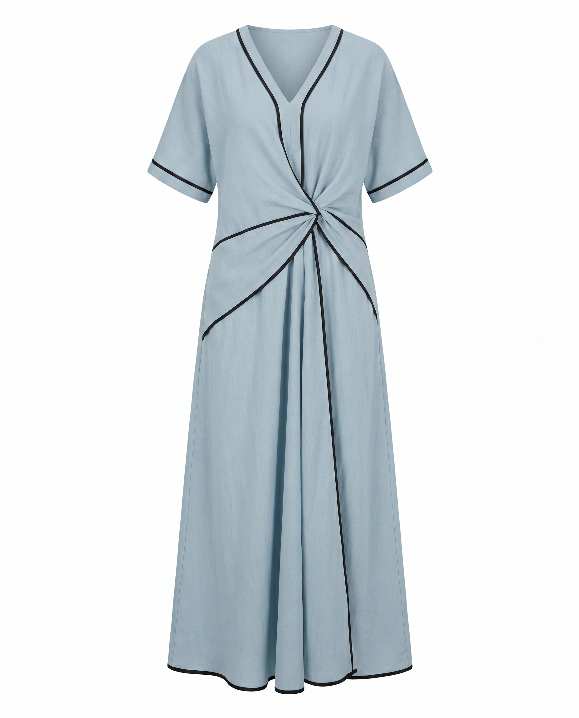 Sukienka maxi damska – niebieska